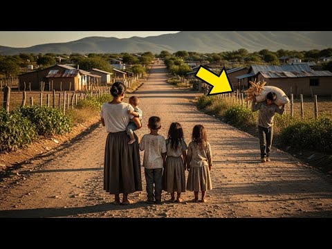 Madre Soltera Viajaba Con Sus Hijos… Y Se Congeló Al Ver A Su Hijo Perdido Cargando Un Saco De Maíz