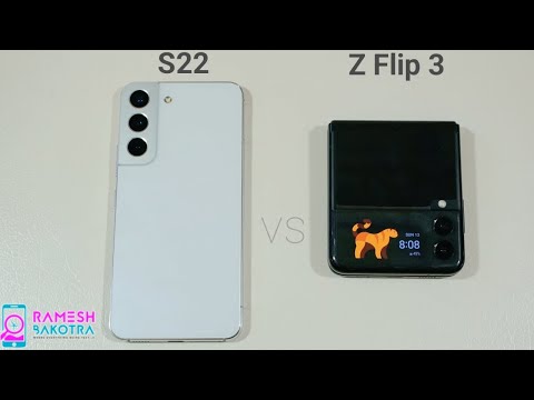 Samsung Galaxy S22 vs Samsung Galaxy Z Flip 3 Speed test and Camera Comparison