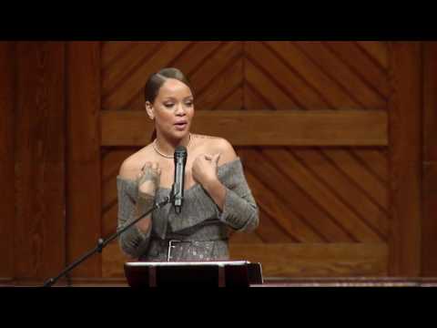 Rihanna named Harvard University's Humanitarian of the Year