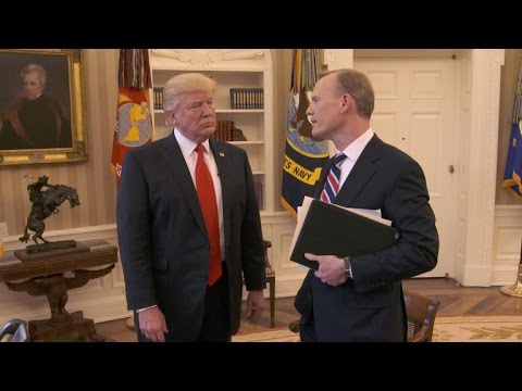 President Trump talks "bigness" of the presidency