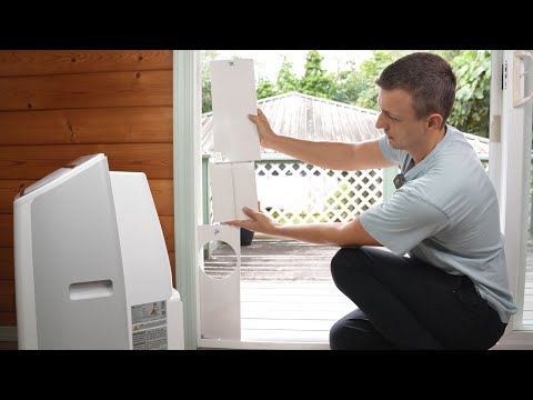 How to Install Portable AC in a Slide Door - Step by Step