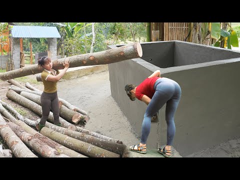 CEO Girl Building Domestic Water Tanks, Grow Cherry Tomatoes -- Sell ​​Big Trees, Harvest Tomatos