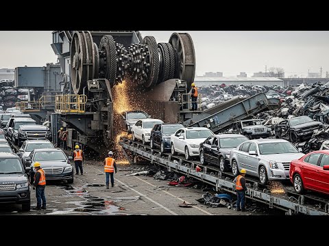 35 Most Dangerous Car Crushing & Shredding Machines That Obliterate Everything | Scrap Processing #4