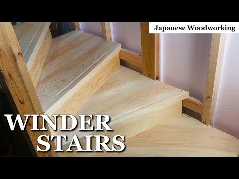 Japanese woodworking - Building Winder Stairs