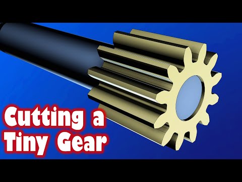 My First EVER Try at Machining a Brass Pinion Gear - or ANY gear!