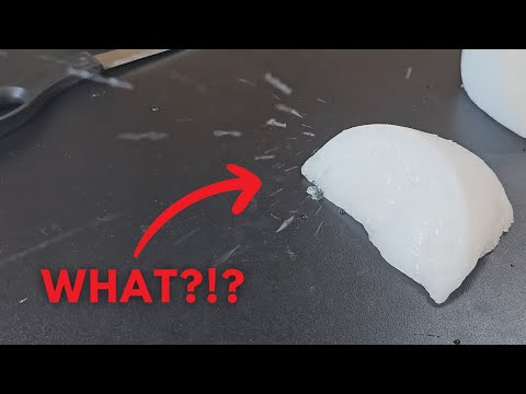 Weird things happen when you freeze sparkling water...