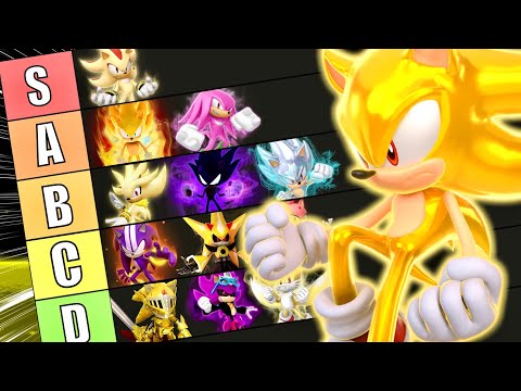 Ranking EVERY Super Form/Transformation In Sonic The Hedgehog History!