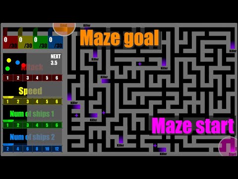 Maze race  - Marble Game - in Algodoo
