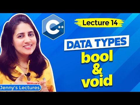 Lec14: bool and void Data Types in C++ | C++ Tutorials for beginners