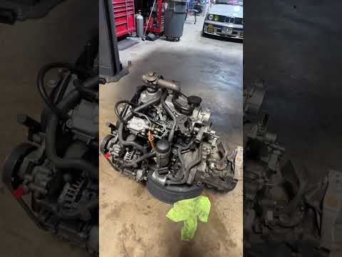 Pt. 2.5 drivetrain is out and ready for that swap #mk4jetta #tdi #vw #jetta