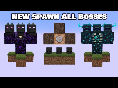 New Spawn ALL BOSSES in Minecraft!