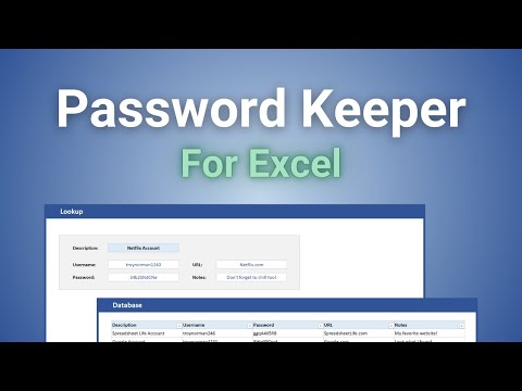How to Build a Password Keeper in Excel