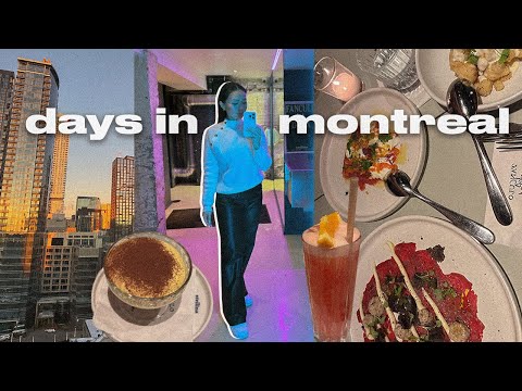 visiting montreal, lots of food & exploring downtown | vlog