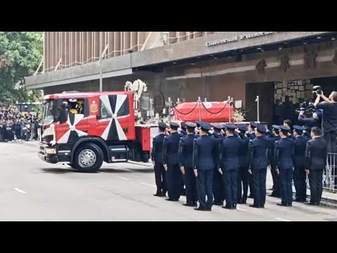 最高榮譽喪禮送別殉職消防隊目何偉豪「記者Jordan哥哥」正在直播！不思量自難忘