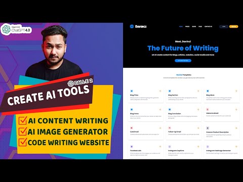 How to Create ChatGPT AI Content Writing Tools Website using OpenAi Davinci PHP Script
