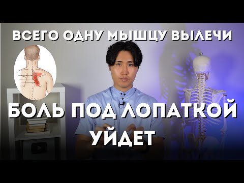 Одну мышцу вылечи и боль под лопаткой пройдет. 3 лучших способа.