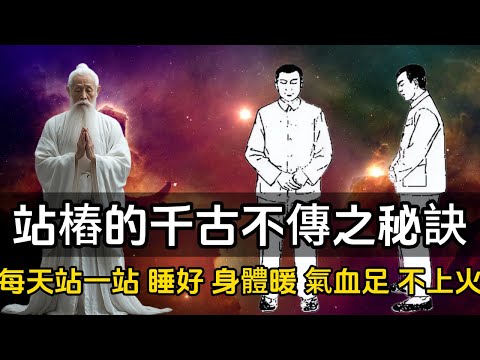 站樁的千古不傳之秘訣！每天站一站，睡好了，身體暖了，氣血足了，不上火了，適合各種體質#一禪一故事#禪 #佛 #道 #禪定 #悟道