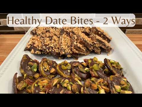 Healthy Date Bites Two Ways (With Homemade Pistachio Butter)