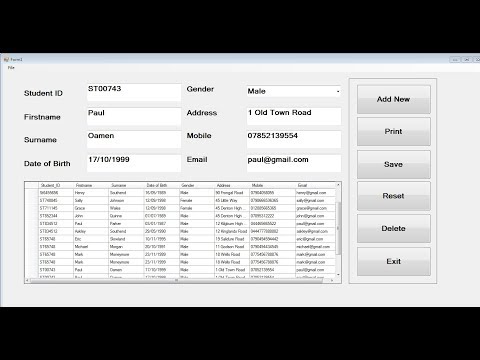 How to Add, Save into MS Excel, Print and Delete Data from DataGridView in Visual Basic.Net
