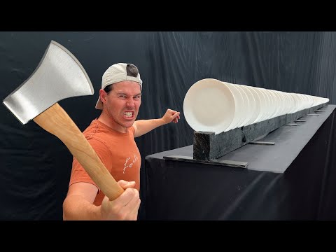 How Many Plates Stops a Throwing Axe??