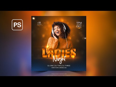 Event Flyer Design Social Media | Photoshop Tutorial