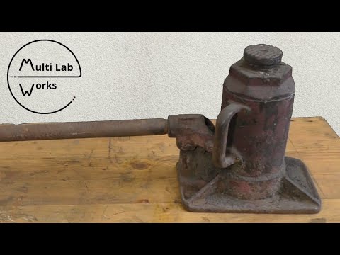 Old 12 TON American Hydraulic Car Jack Restoration 