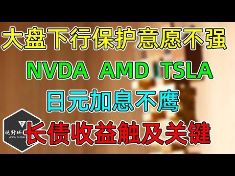 美股 NVDA、AMD、TSLA！大盘下行保护意愿不强！轻松过圣诞！日元加息不鹰！
