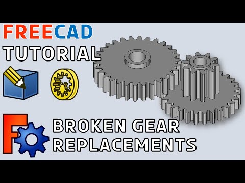FreeCad Tutorial #14 | How to Model Gears in FreeCAD for 3D Printing