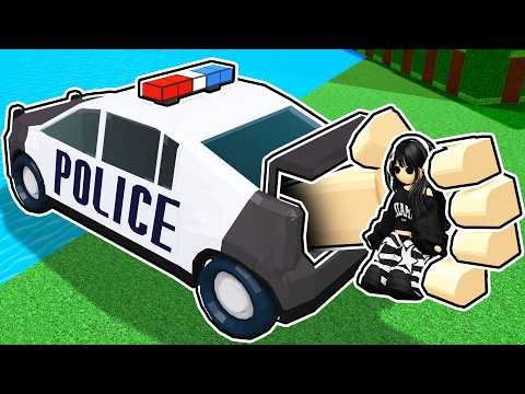I built a police kidnap car to catch criminals In Build a Boat!