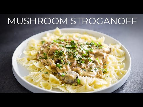 AMAZING vegetarian Mixed Mushroom Stroganoff Recipe