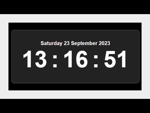 Digital Clock Using HTML, CSS, & JavaScript