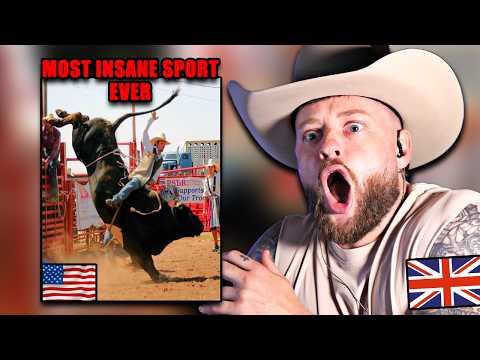 British Guy Reacts to "Greatest Bull Rides Ever"