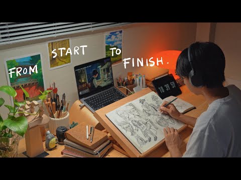 sketch with me from start to finish, watch this for comfort