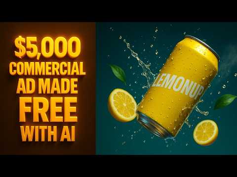 I Created $5,000 CGI Product Ad with AI | 100% FREE | Kling AI