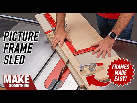 How to Make a Picture Frame Sled. Perfect Miters Every Time.