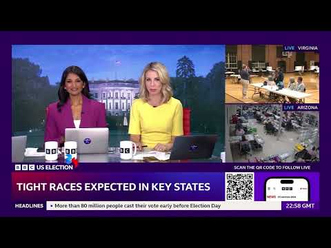 BBC 2024 US Presidential Election Night Coverage - 5:40pm EST - 12am EST