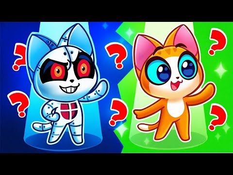 Copy Me VS Copycat | Who Is the Real Me? | Funny Baby Copy Cartoons | Purr-Purr Stories