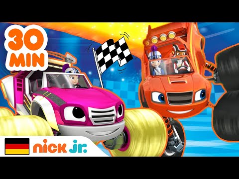 30 MINUTEN der BESTEN RENNEN! | Blaze und die Monster-Maschinen | Nick Jr.