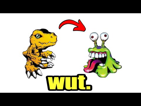 digivolving is SO weird