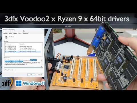 Voodoo2 on modern hardware: Running with a Ryzen 9 and 32/64bit drivers