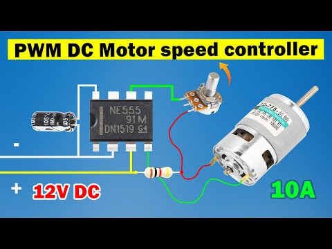 DIY DC motor speed controller using 555 IC, Motor control using PWM