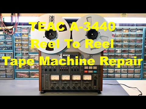 TEAC A-3440 Reel to Reel Tape Machine Maintenance Repair