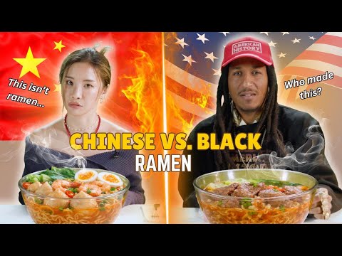 Chinese vs Black: We Try Each Other's Ramen ⎹ Taste Wars