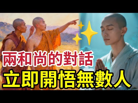 #佛禪 開悟很容易！聽這「兩個和尚對話」短淺又有哲理！當你遇到了「煩心事」用幾分鐘！就能解脫！