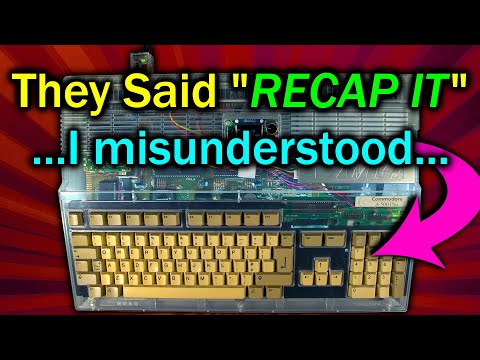 Trying out the Keycaps from A1200.net #AMIGApril