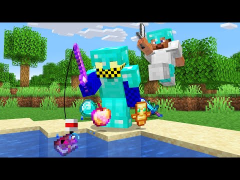 Minecraft Hunger Games, But Fishing is OP!