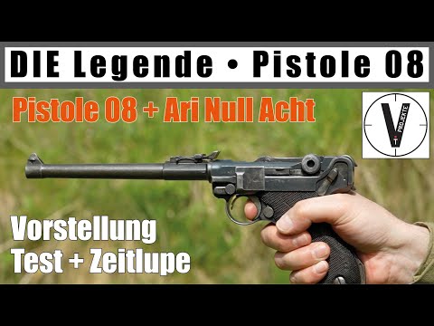 Pistole 08 • Luger • Ari 08 • Vorstellung/Test • Zeitlupe • Pistole 08 lang • Historische Waffen