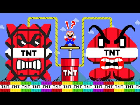 What If Mario Touches Everything Turns Into Bomb Omb? | ADN MARIO GAME