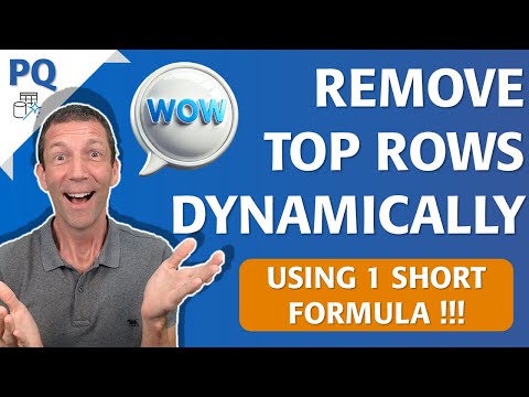 Power Query - Remove Top Rows dynamically - how did I not know this?