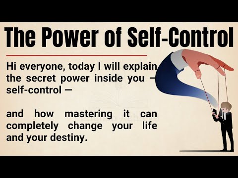 The Power of Self Control 🔥 || The Secret Skill That Creates Real Success || Graded Reader ✅